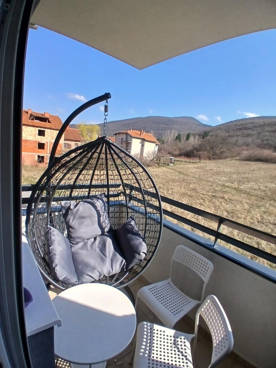 Day, Natural landscape, View (from property/room), Balcony/Terrace, Seating area, Mountain view