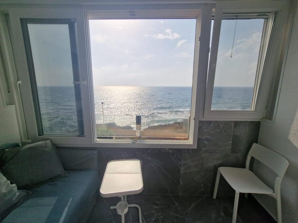 View (from property/room), Living room, Sea view