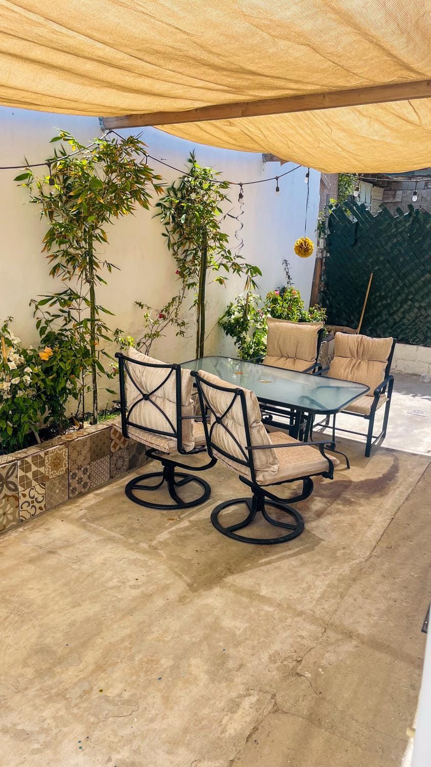 Patio, Off site