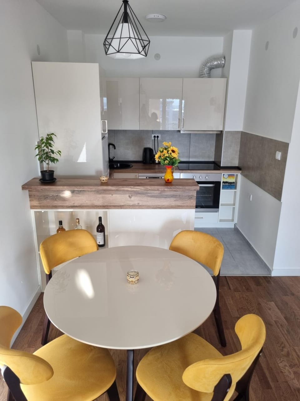 Kitchen or kitchenette, Dining area
