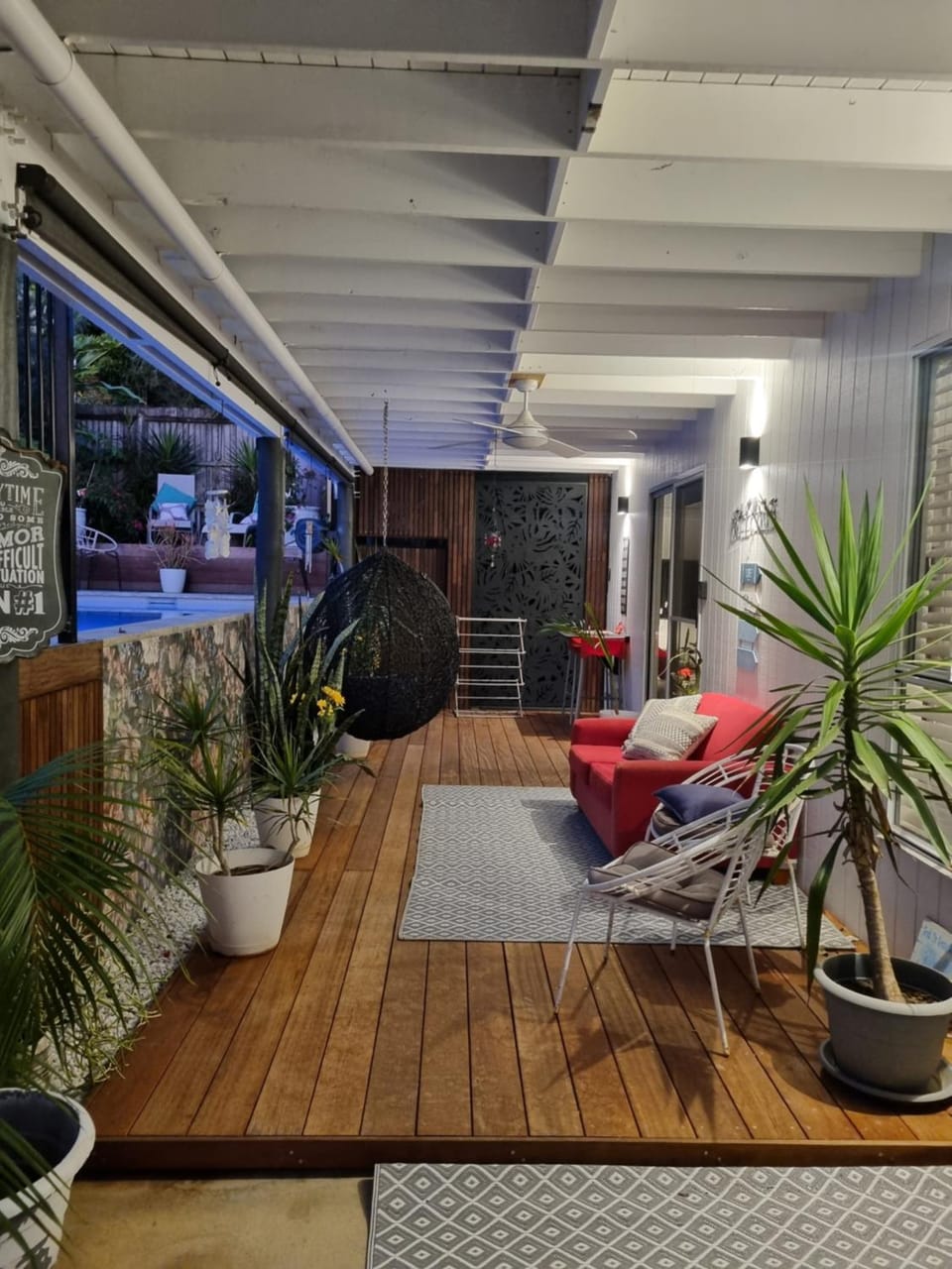 Patio, Seating area, Garden view