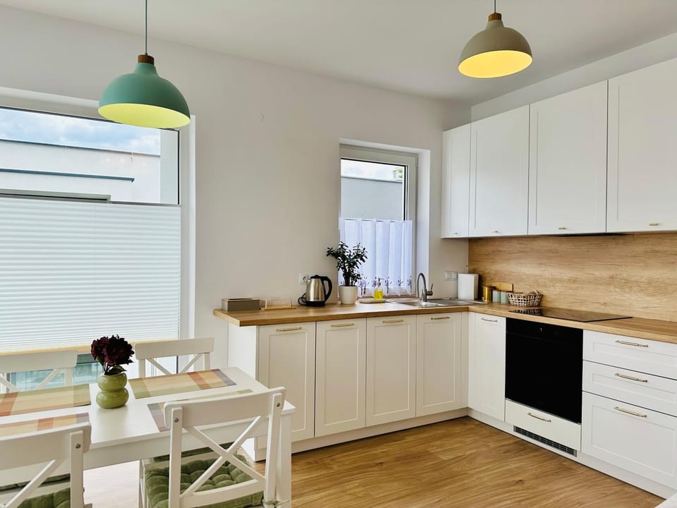 Kitchen or kitchenette, Dining area, dishwasher, oven, stove