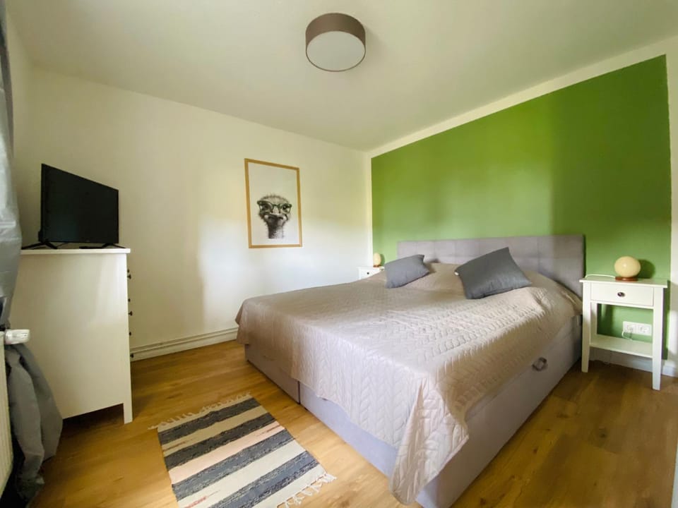 Bed, TV and multimedia, Photo of the whole room, Bedroom