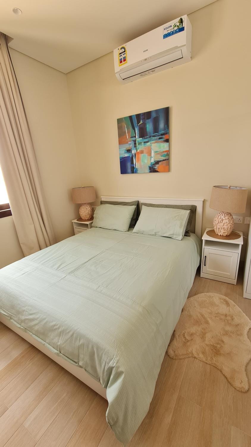 Bed, Bedroom, air conditioner