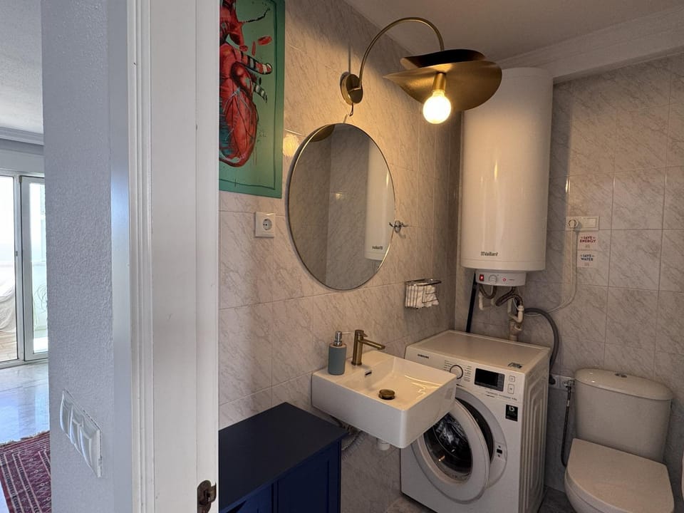 Bathroom, washing machine