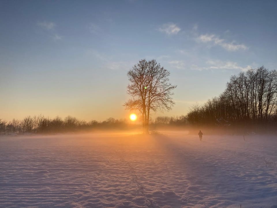 Natural landscape, Hiking, Sunset