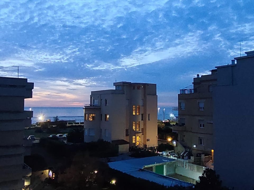 Property building, Night, Natural landscape, City view, Sea view