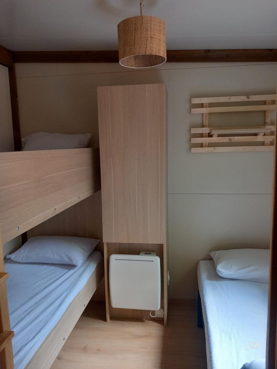 Bed, Photo of the whole room, bunk bed, wardrobe