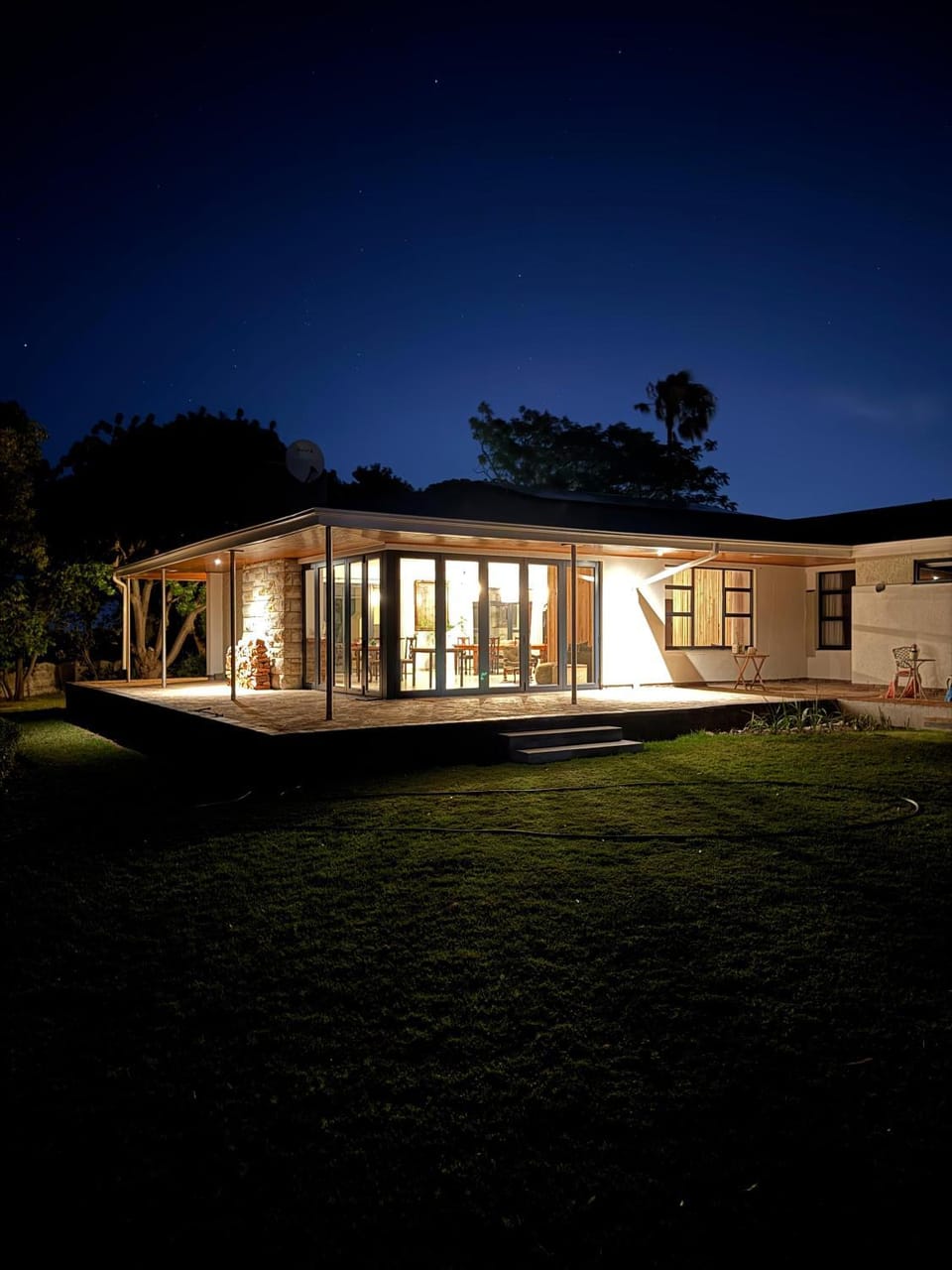 Property building, Night, Living room, Breakfast