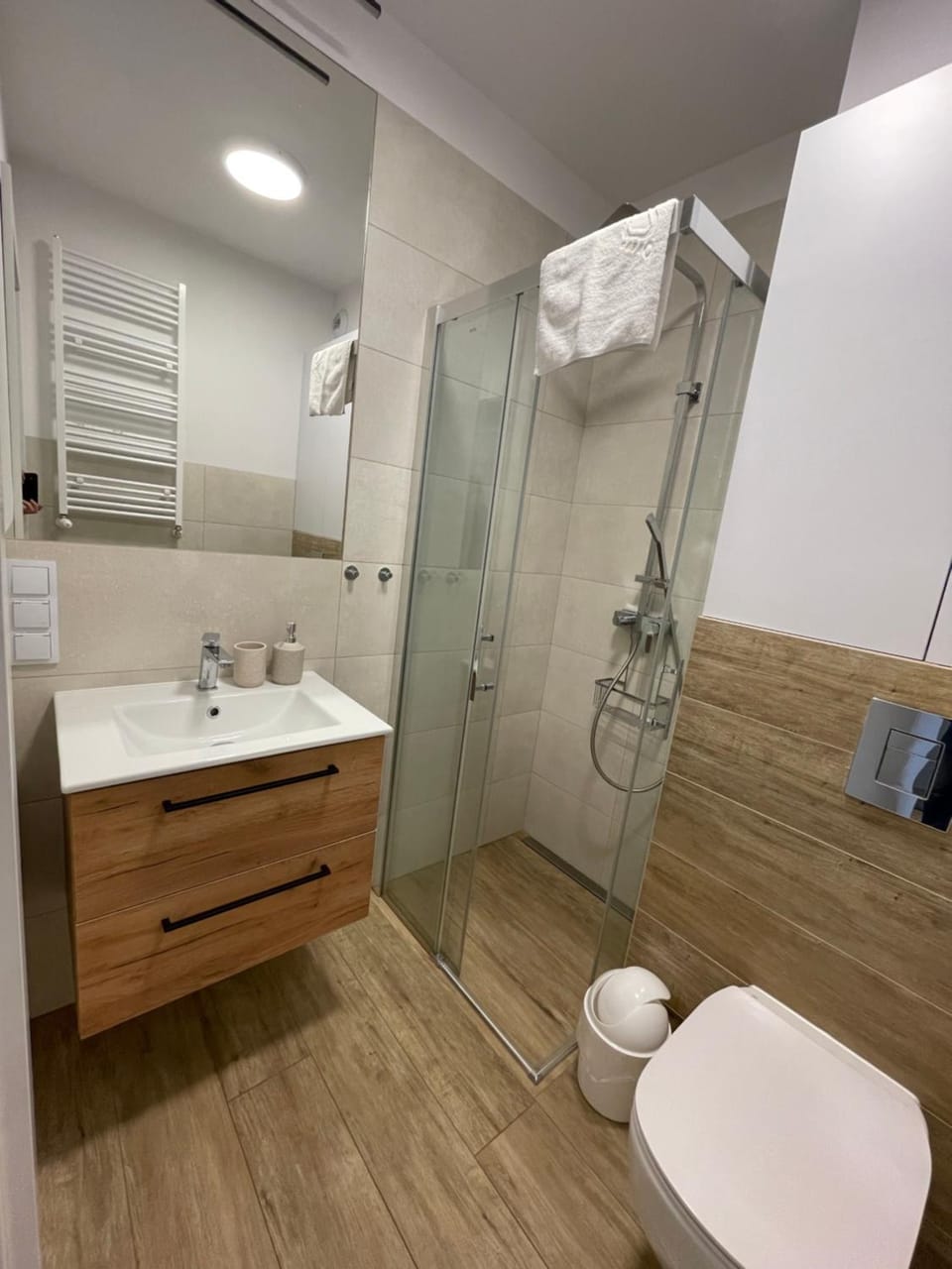 Shower, Toilet, Bathroom, towels