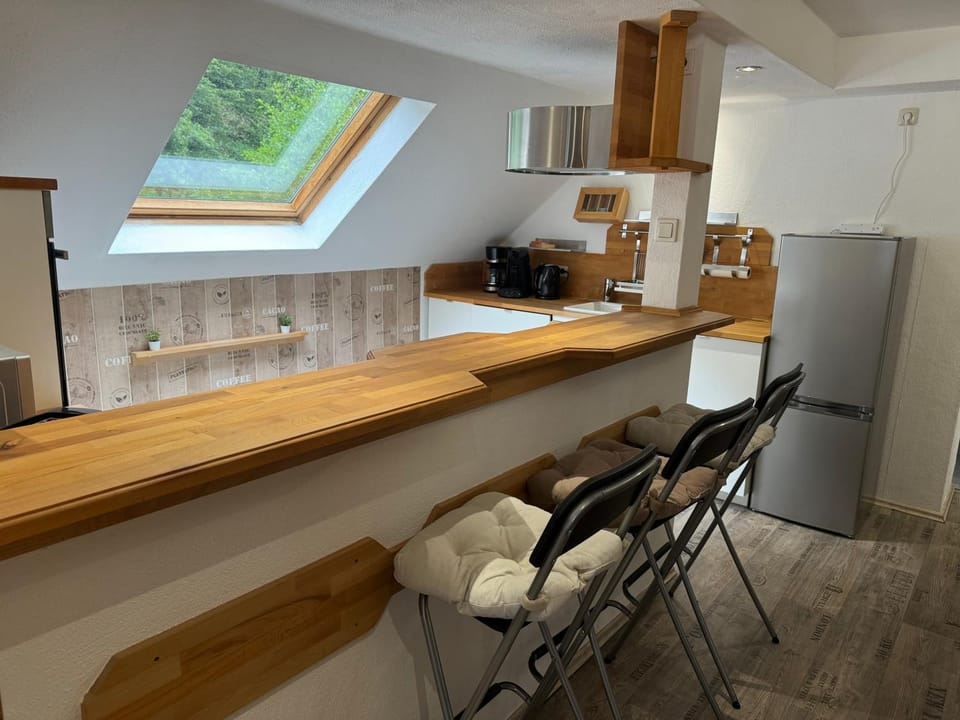 Kitchen or kitchenette, dishwasher, oven, stove