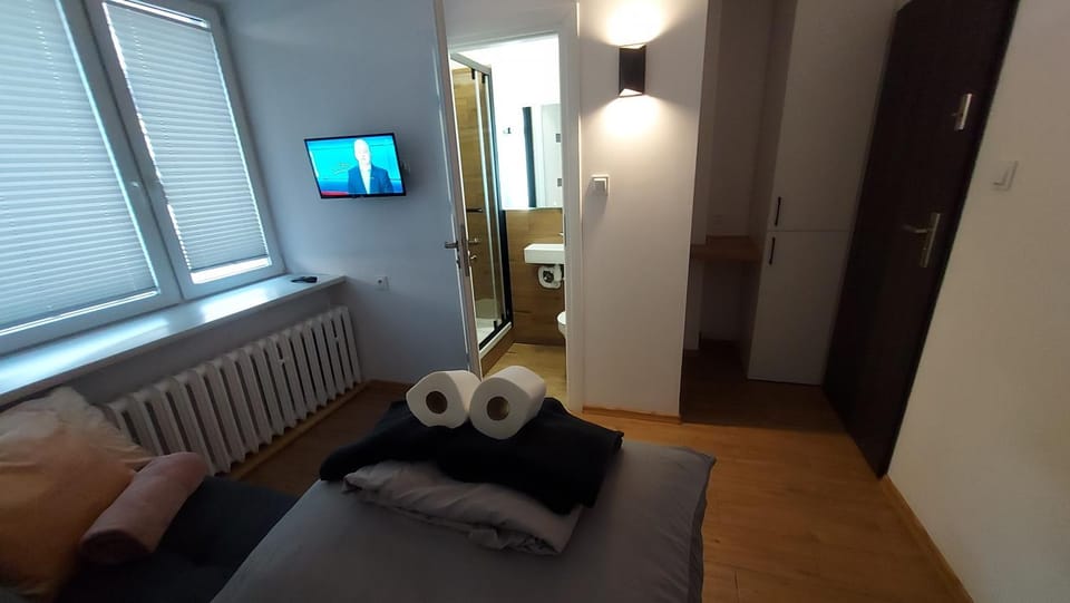 Bed, TV and multimedia, Seating area, Bedroom
