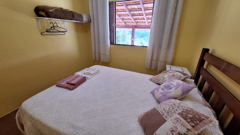 Bed, View (from property/room), Photo of the whole room, Bedroom, towels