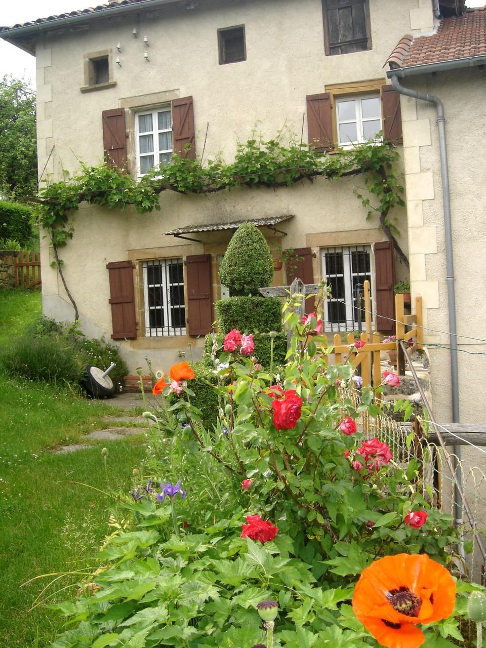 Property building, Facade/entrance, Spring, Garden, Garden view