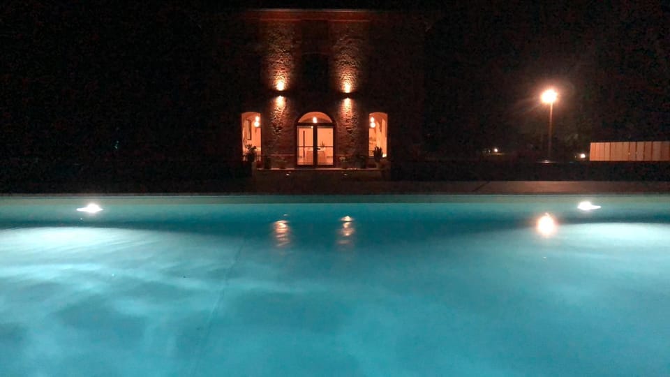 Night, Swimming pool