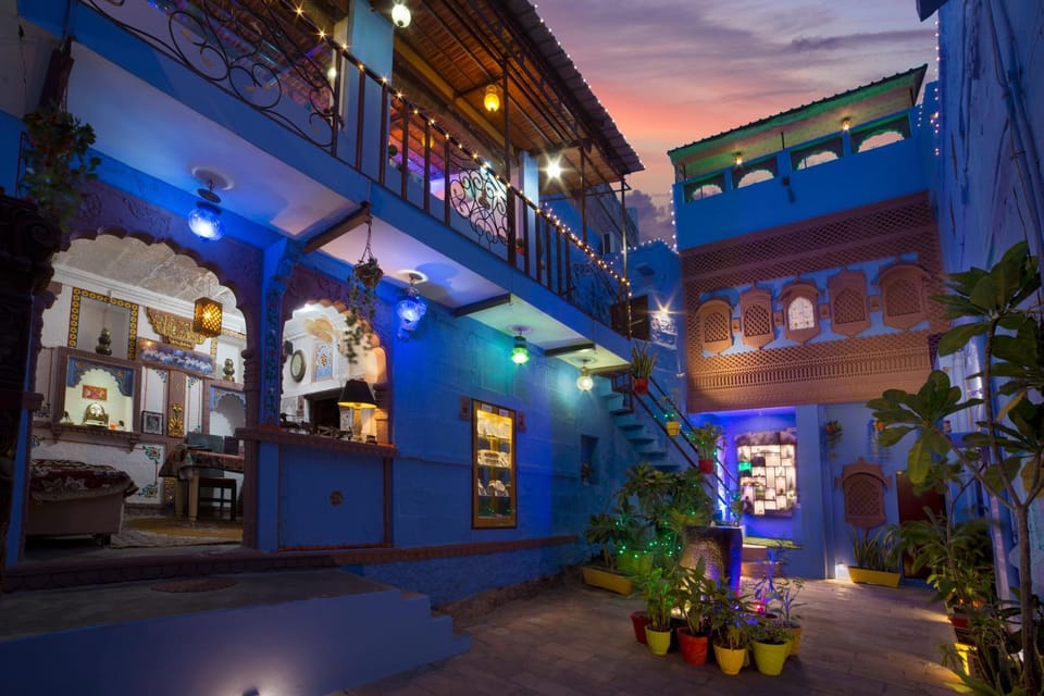 Property building, Facade/entrance, Winter, Sunset, Inner courtyard view