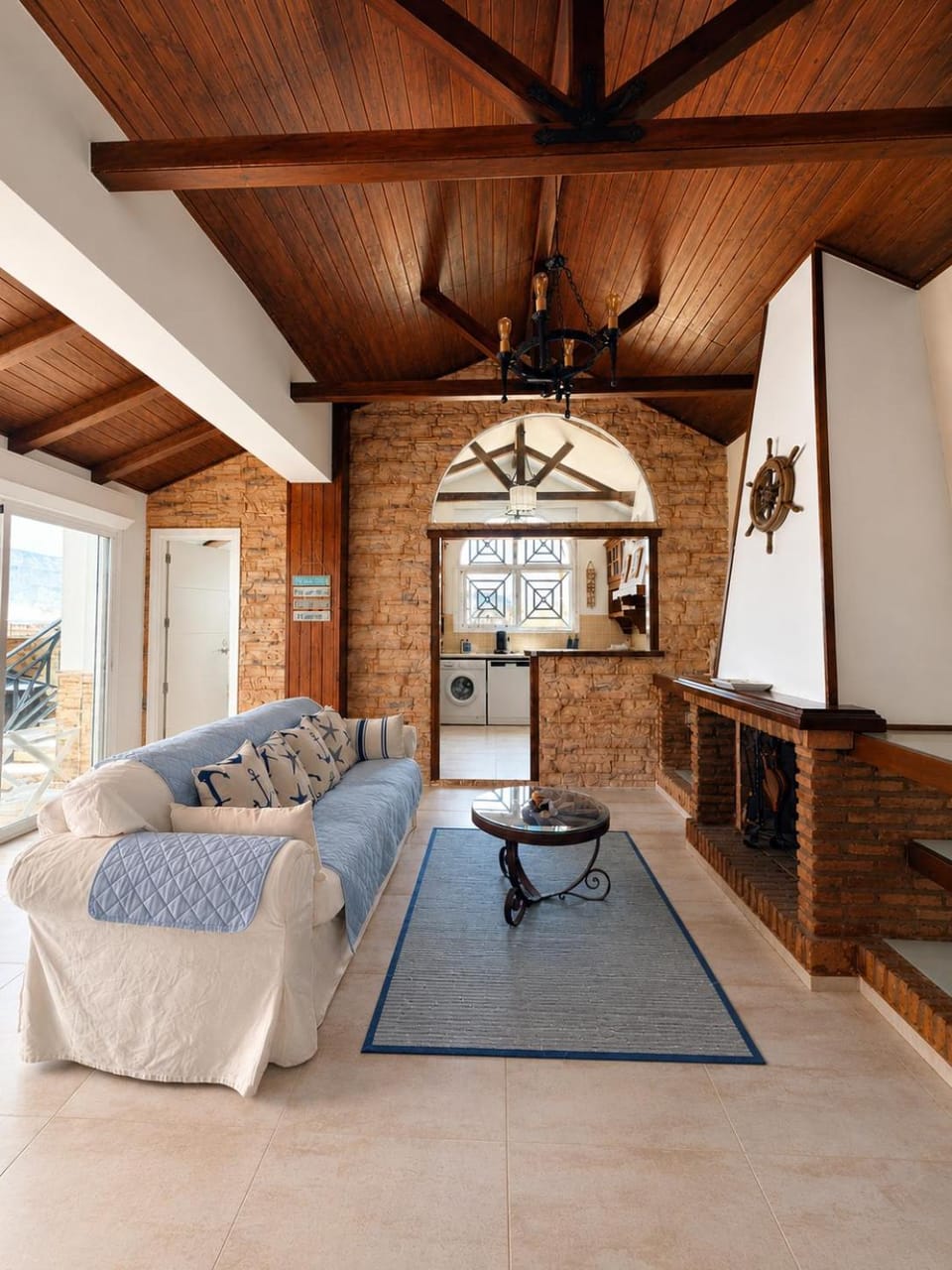 Living room, fireplace