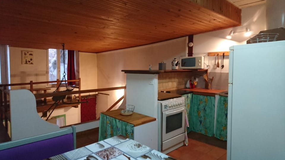 Kitchen or kitchenette, Dining area, oven, stove, toaster