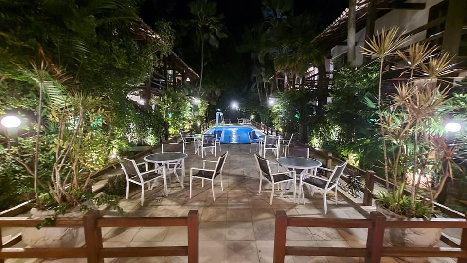 Patio, Night, Garden, Garden view, Pool view, Swimming pool