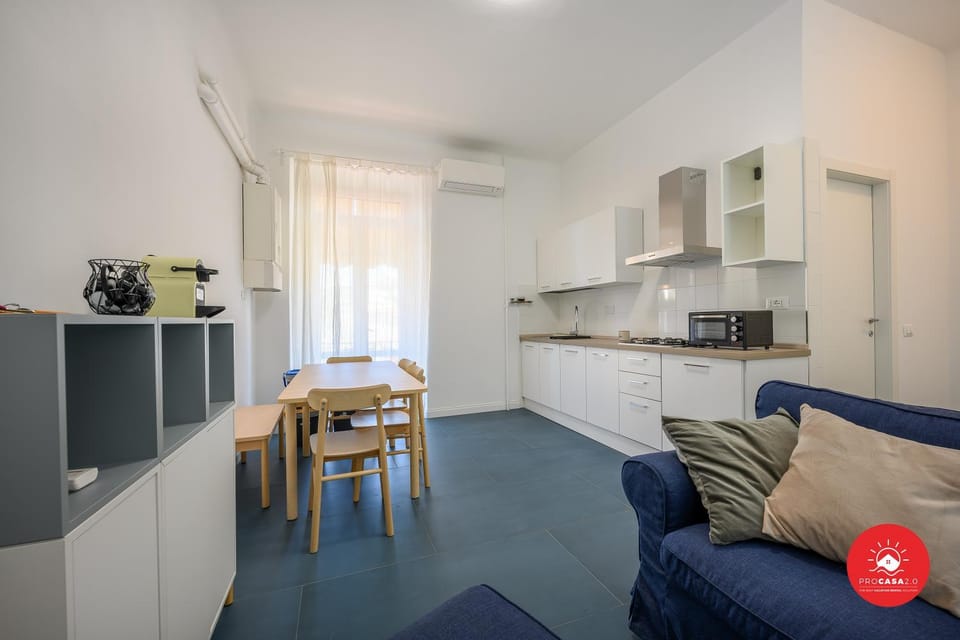 Kitchen or kitchenette, Living room, Dining area, stove, air conditioner