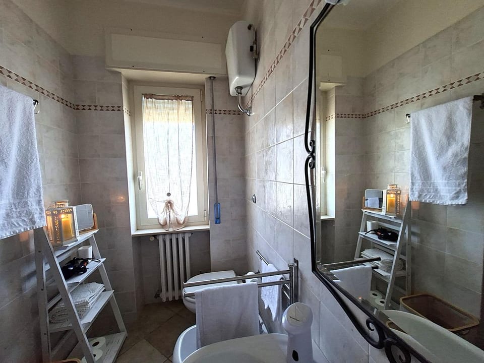 Toilet, Bathroom, towels