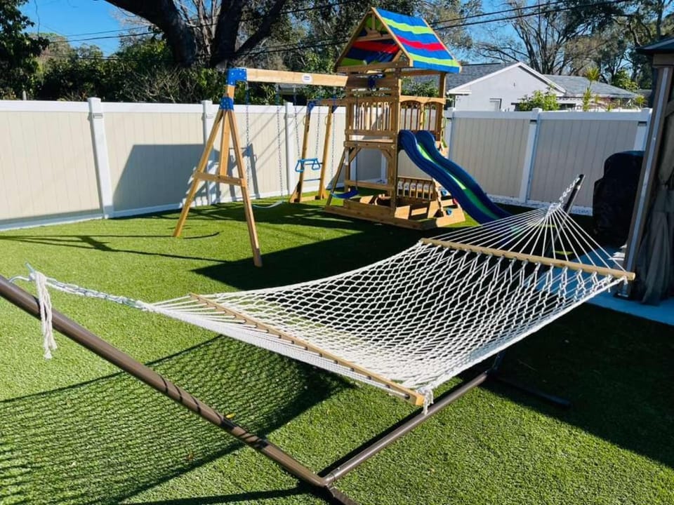 Spring, Natural landscape, Children play ground, sunbed