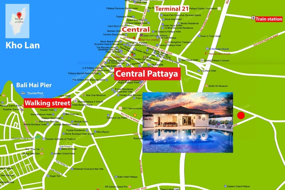 Villa Sabai, minutes to the Beach and City Pattaya House in Pattaya City