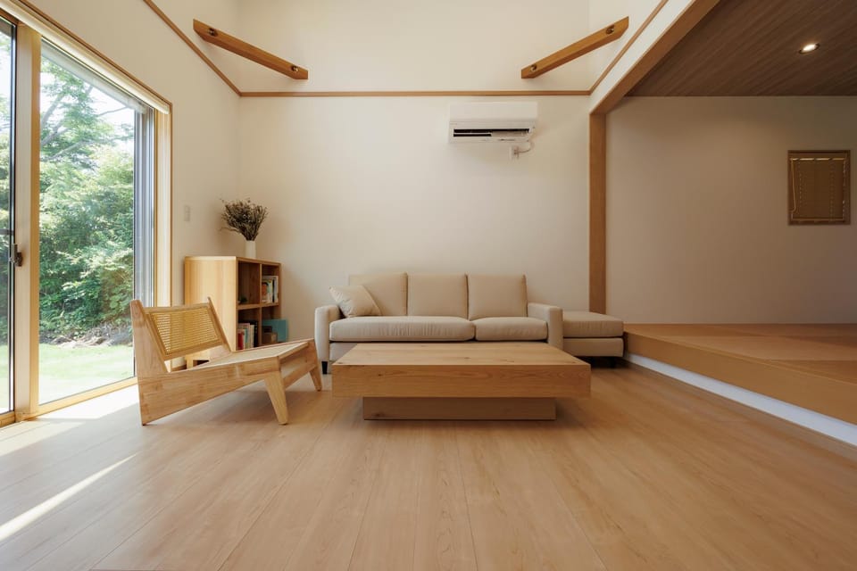 Living room, air conditioner