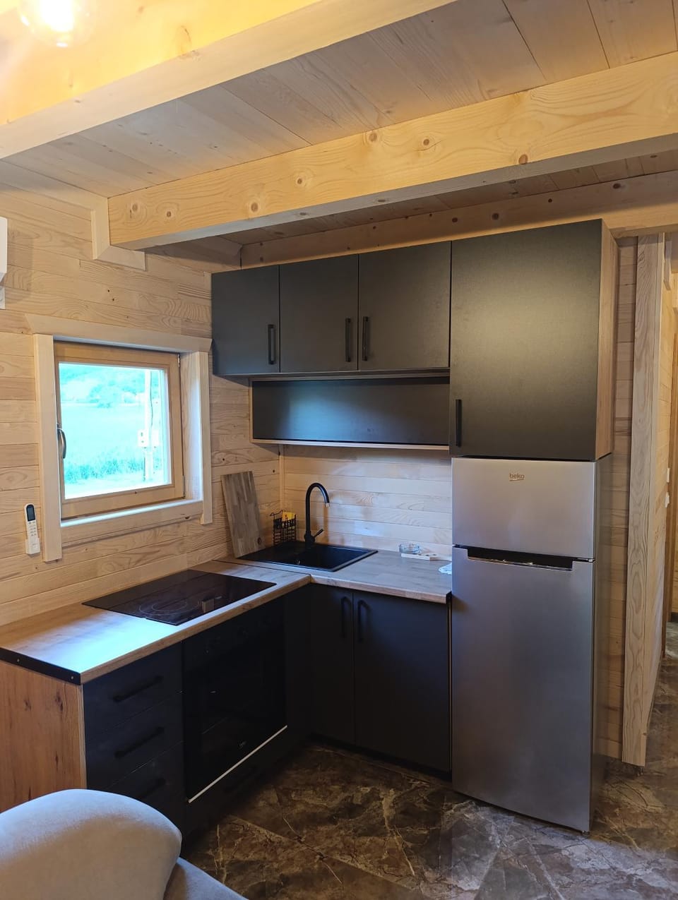 Kitchen or kitchenette, minibar, oven