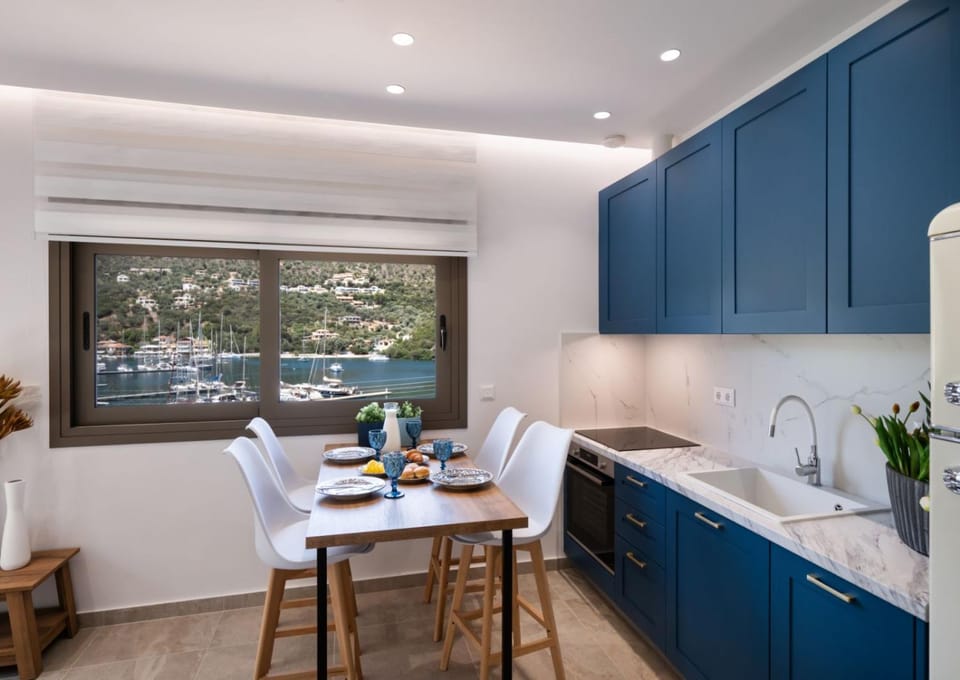 Kitchen or kitchenette, Dining area, stove