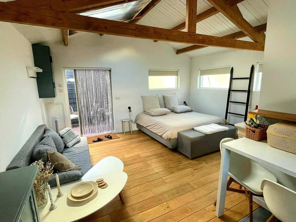 Bed, Seating area, Dining area