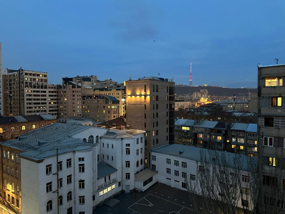 Night, City view, Location