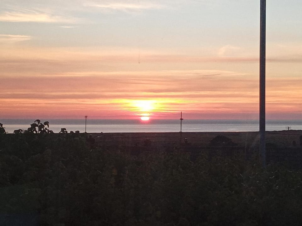 Natural landscape, Sea view, Sunset