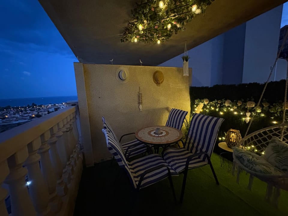 Night, Balcony/Terrace, Sea view
