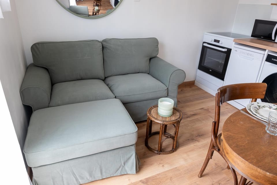 Kitchen or kitchenette, Living room, Seating area, Dining area, oven, stove