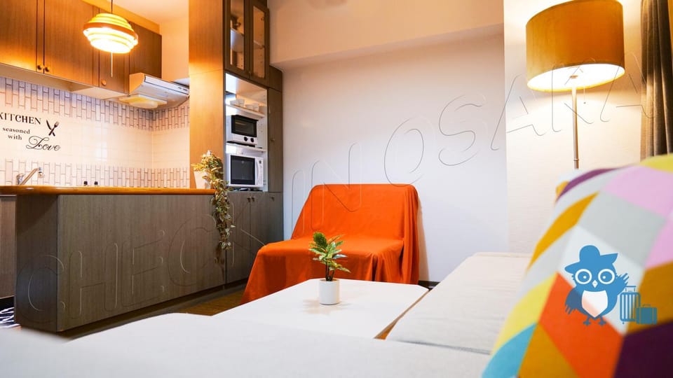 Bed, Living room, Bedroom, microwave, oven