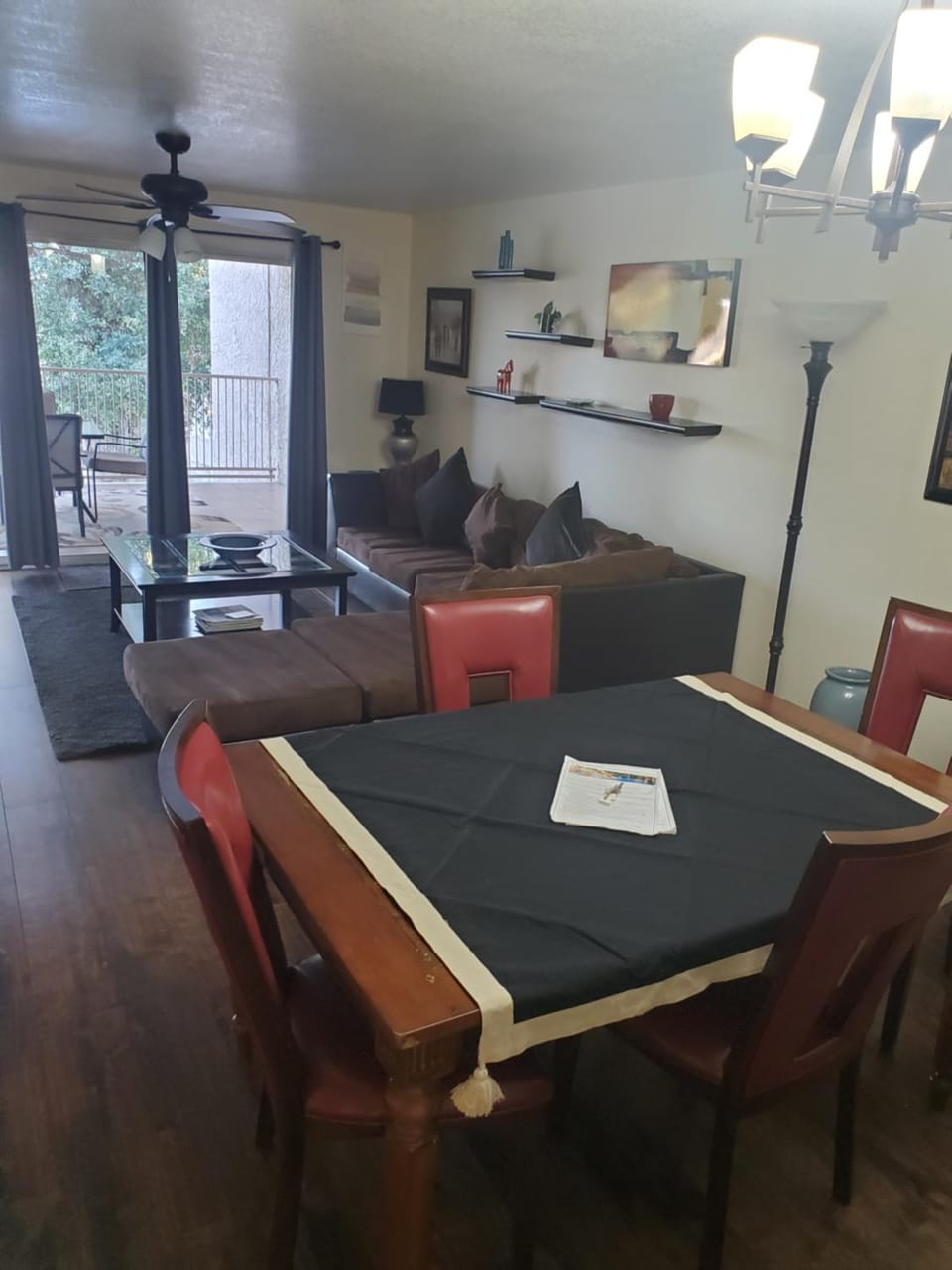 Living room, Seating area, Dining area