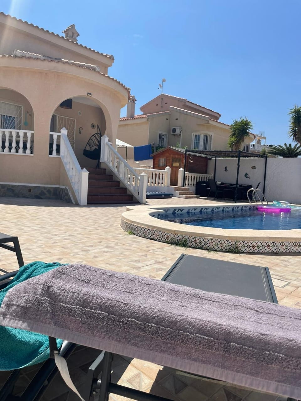 Property building, Patio, sunbed