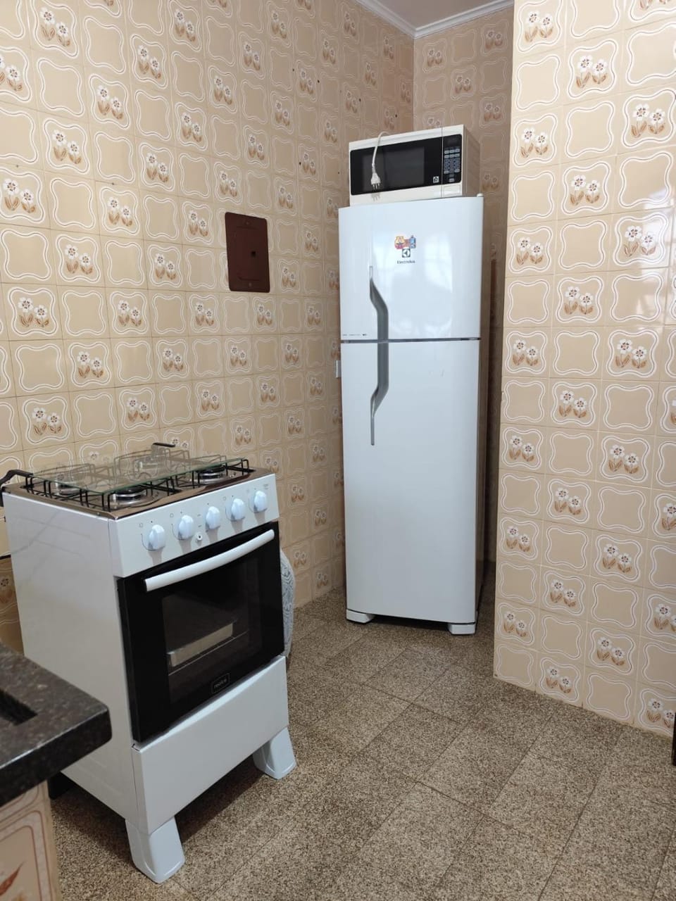 Kitchen or kitchenette, oven, stove