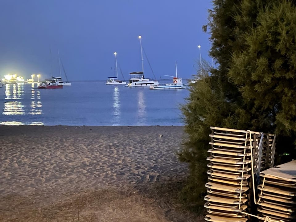 Night, Natural landscape, Beach, Sea view