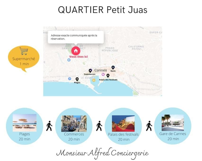 Appartement familial, lumineux, calme avec parking Apartment in Cannes