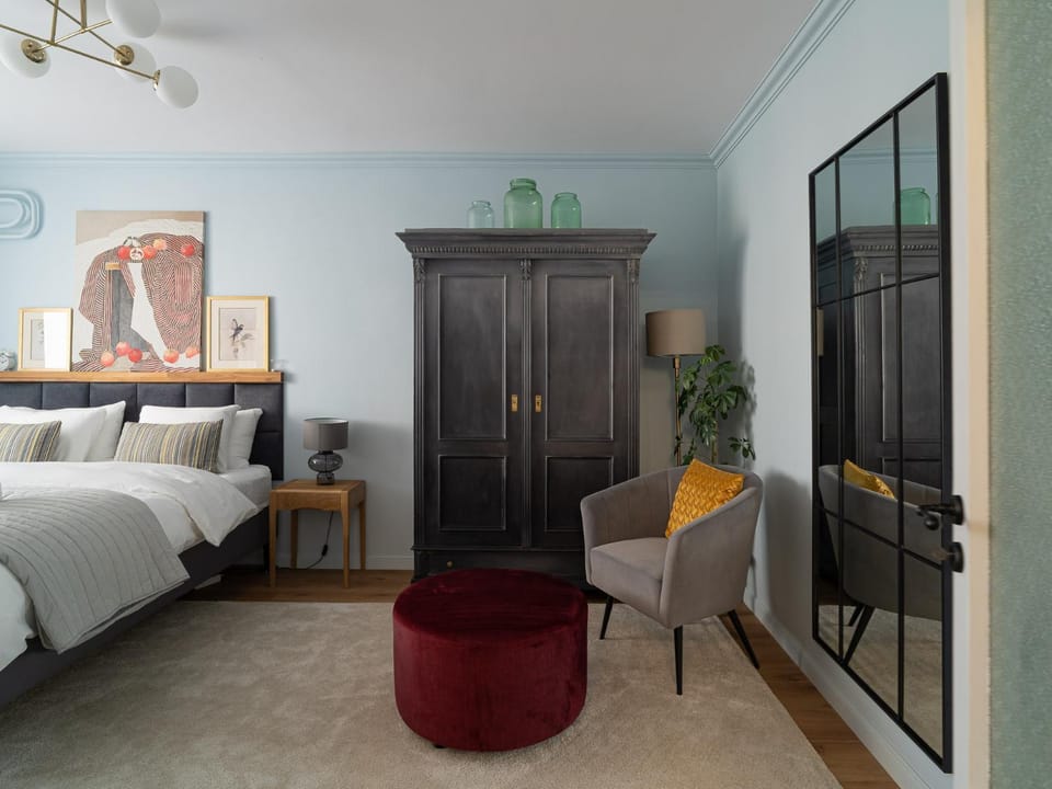 Living room, Bedroom, wardrobe
