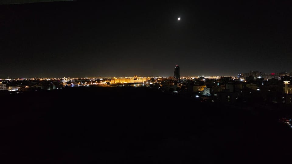 Night, Bird's eye view, City view