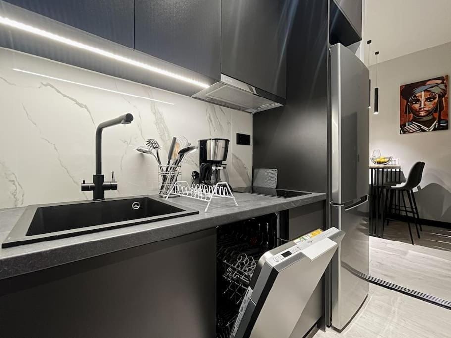 Kitchen or kitchenette, dishwasher, minibar