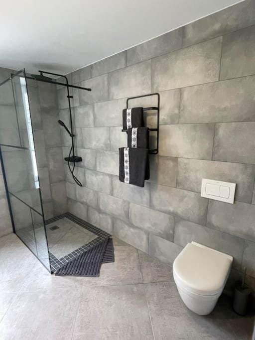 Shower, Toilet, Bathroom, hair dryier
