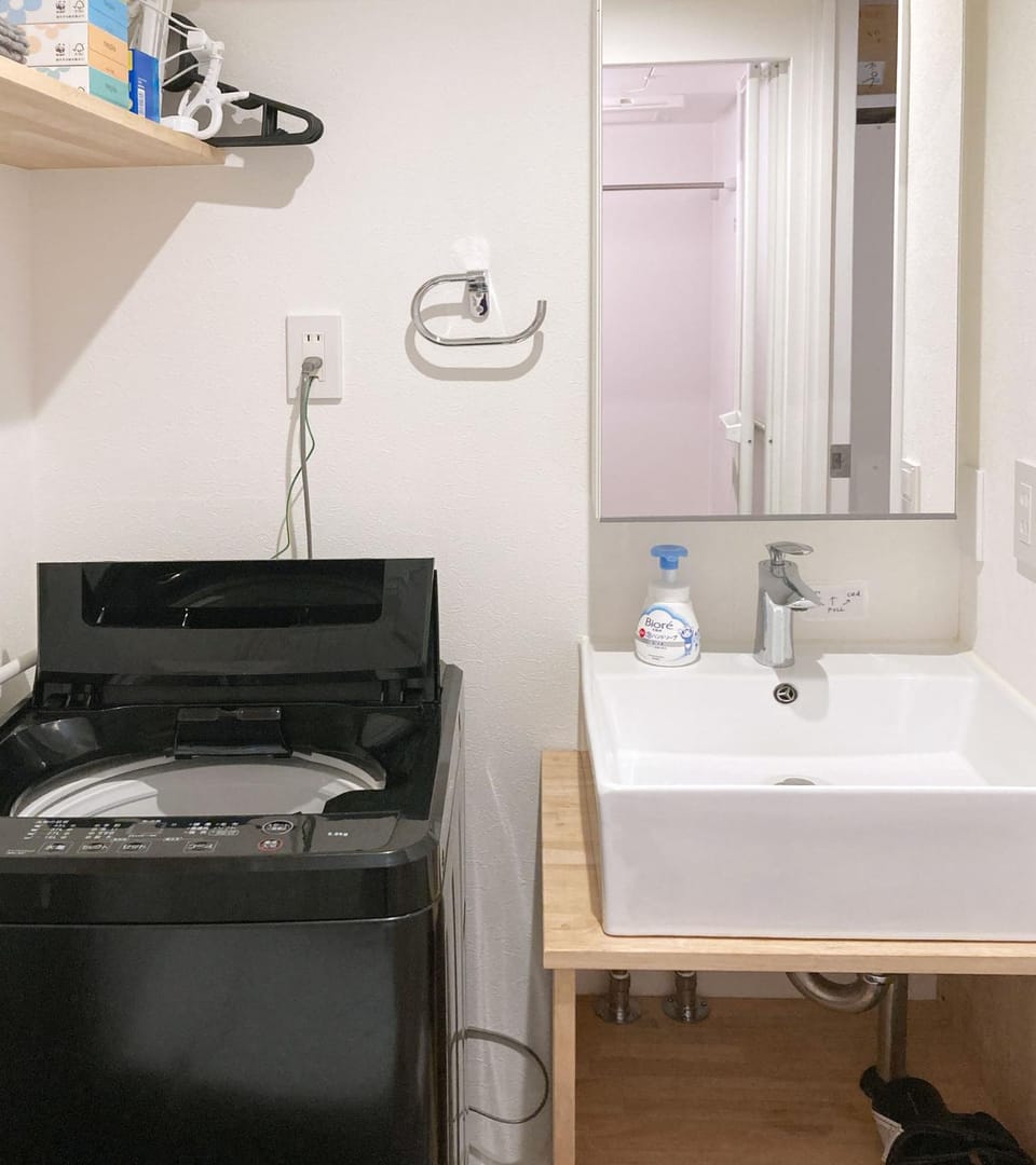 Bathroom, washing machine