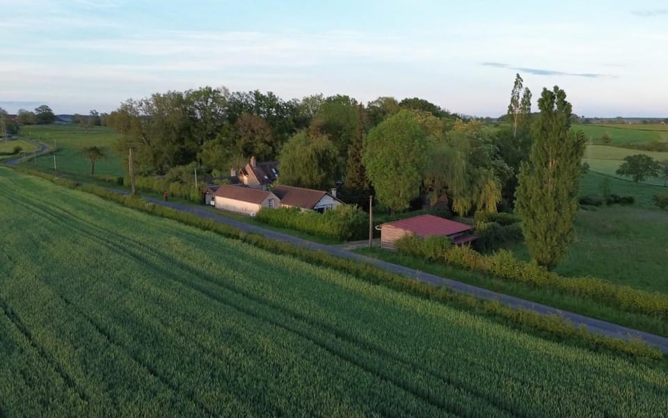 Property building, Natural landscape, Bird's eye view