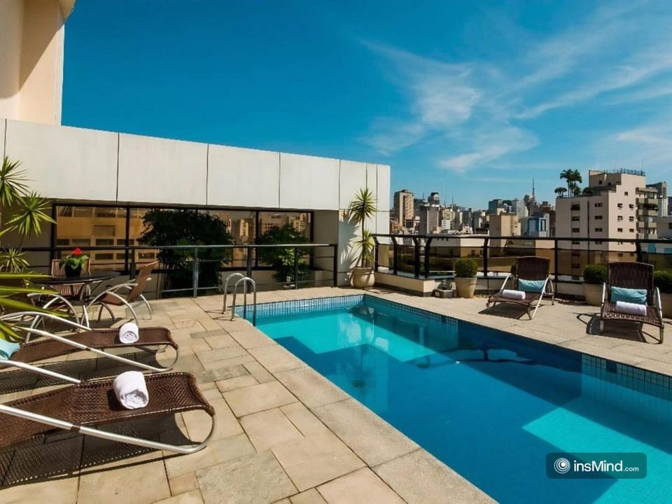 Flat no bairro Jardins - Dentro do Hotel Transamerica 21 Century Apartment in Sao Paulo City