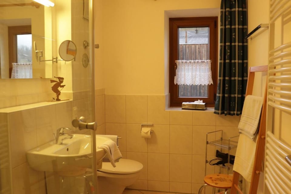 Shower, Toilet, towels