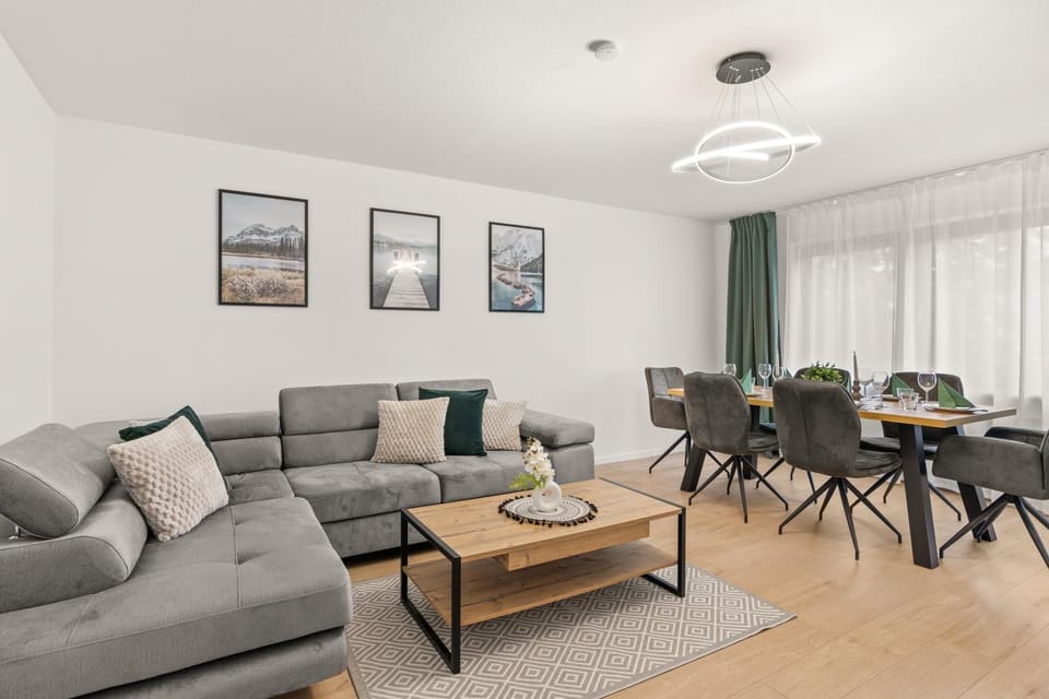 Living room, Seating area, Dining area